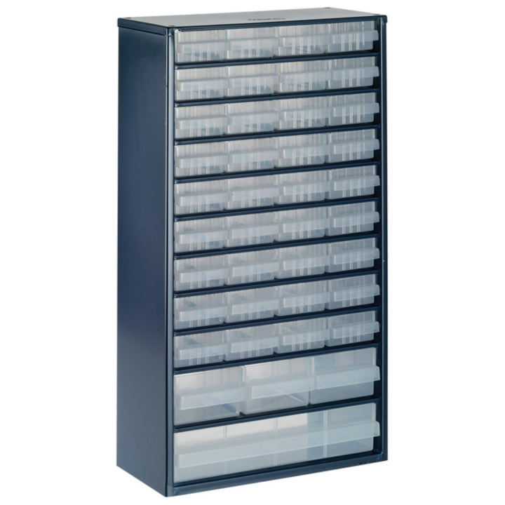 raaco Kleinteilemagazin C12-40 mit 40 Schubladen, Tragkraft 36.3 kg, 15 x 30.6 x 55.2 cm, geeignet f
