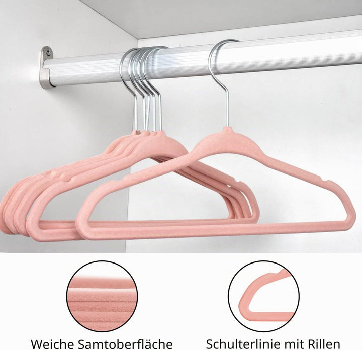 30 Stück Anti-Rutsch-Kinder-Kleiderbügel aus Samt, Ultra-schlanke, platzsparende Baby-Kleiderbügel a