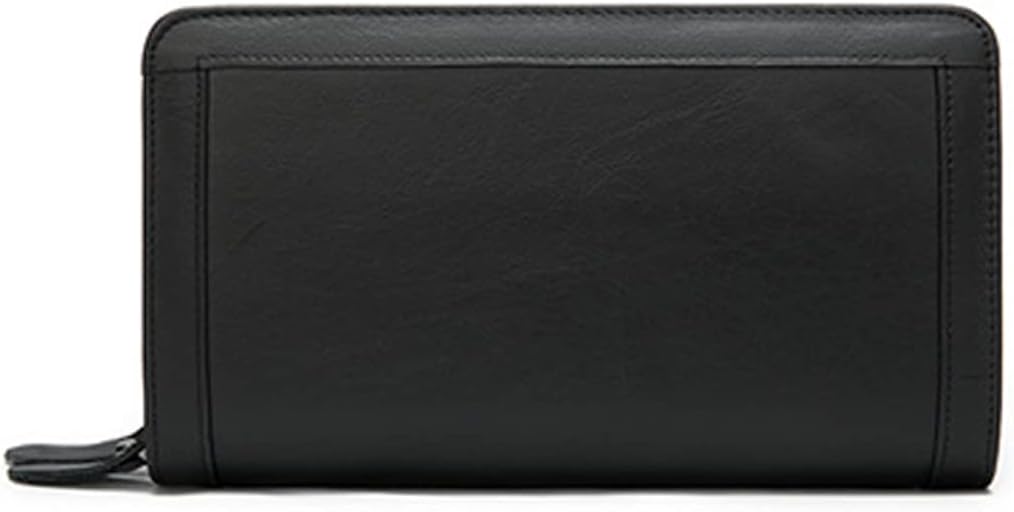 PORRASSO Herren Geldbörse Leder Clutch Tasche Kreditkartenetui Brieftasche Handytasche Portemonnaie