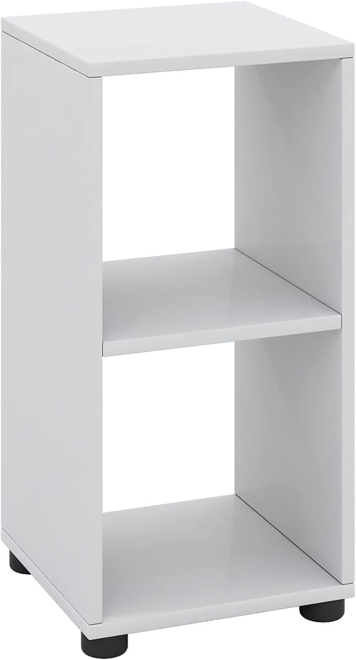 VCM Holz Aufbewahrung Stand Regal Standregal Bücher Benas-2 Weiss