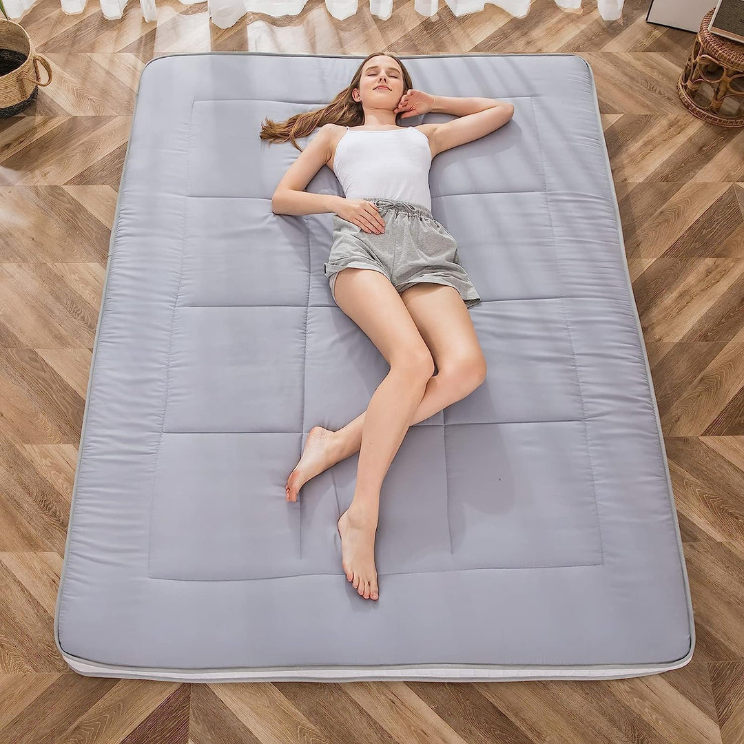 MAXYOYO Futon Matratze, Gepolsterte Japanische Bodenmatratze Gesteppte Bett Matratzenauflage, Extra