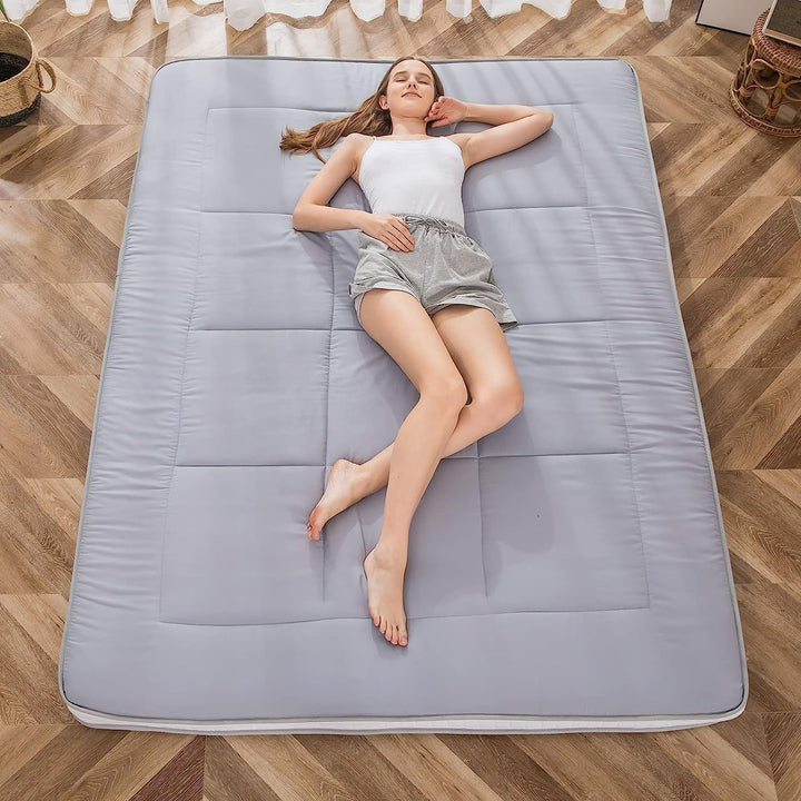 MAXYOYO Futon Matratze, Gepolsterte Japanische Bodenmatratze Gesteppte Bett Matratzenauflage, Extra