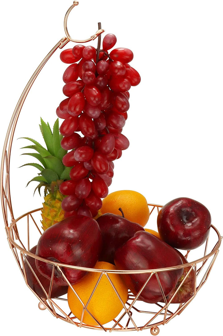 Dong jiang Roselife Obstkorb, Obstaufbewahrungsschale, Bananenhalter, Bananenhalter, Silber, verchro