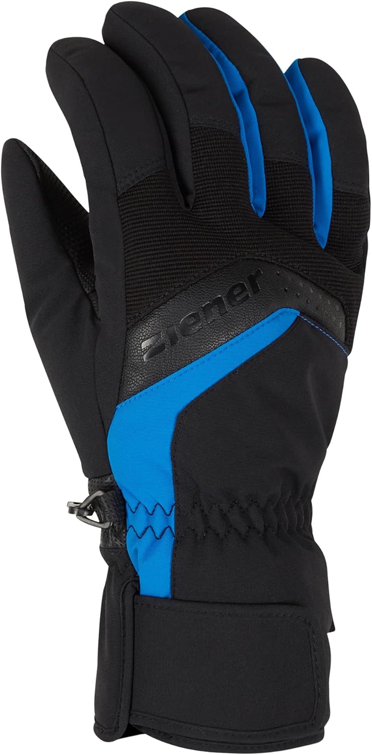 Ziener Herren Gabino Ski-Handschuhe/Wintersport |warm, Atmungsaktiv black.persian blue 8.5, black.pe