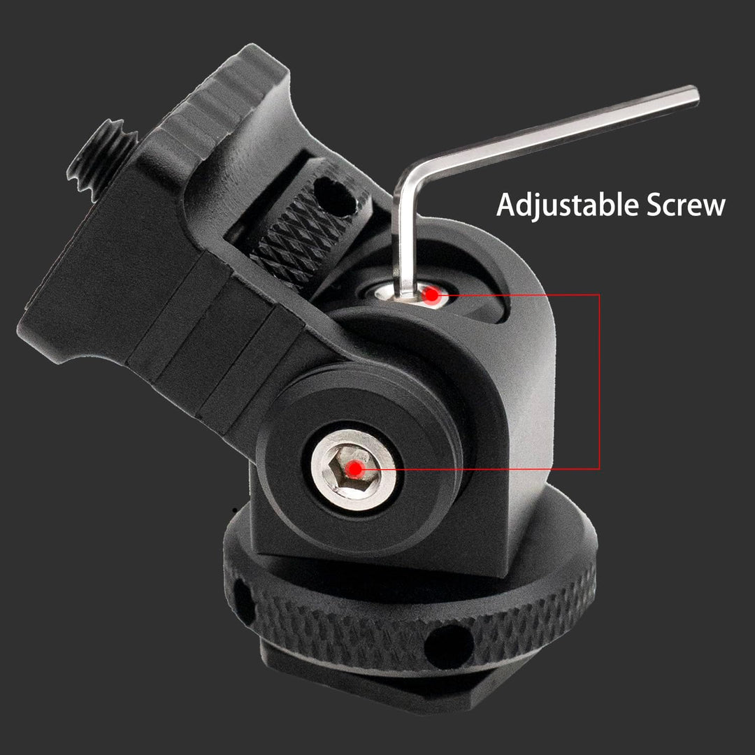 R015 Einstellbarer Kugelkopf Kamerawinkel Kaltschuh Monitor Halter mit 1/4 Zoll Schraube Anwendbare