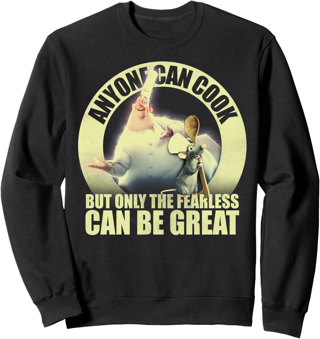 Disney Pixar Ratatouille Remy Anyone Can Cook Circle Text Sweatshirt