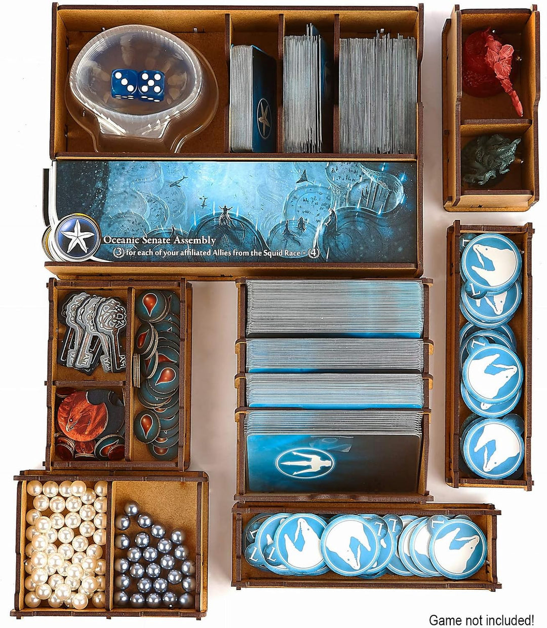 docsmagic.de Organizer Insert for Abyss Board Game Box - Einsatz, Abyss