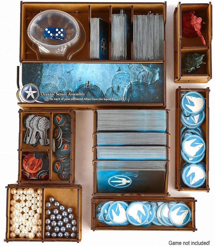 docsmagic.de Organizer Insert for Abyss Board Game Box - Einsatz, Abyss