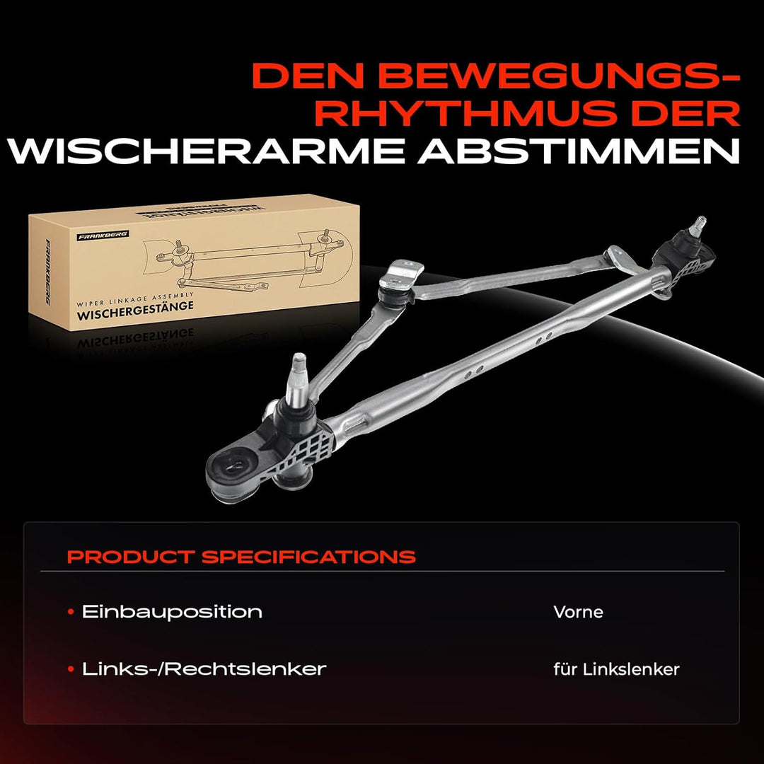 Frankberg 1x Scheibenwischer Wischergestänge Scheibenwischergestänge ohne Motor Vorne Links oder Rec