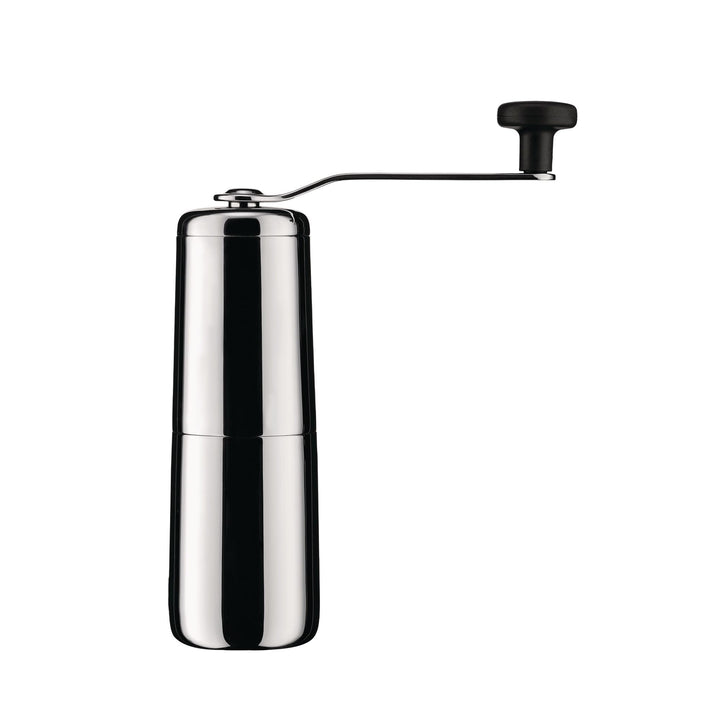 Alessi Slow coffee KT01 - Design Kaffeemühle aus Edelstahl 18/10 mit Knopf aus Thermoplastischem Kun