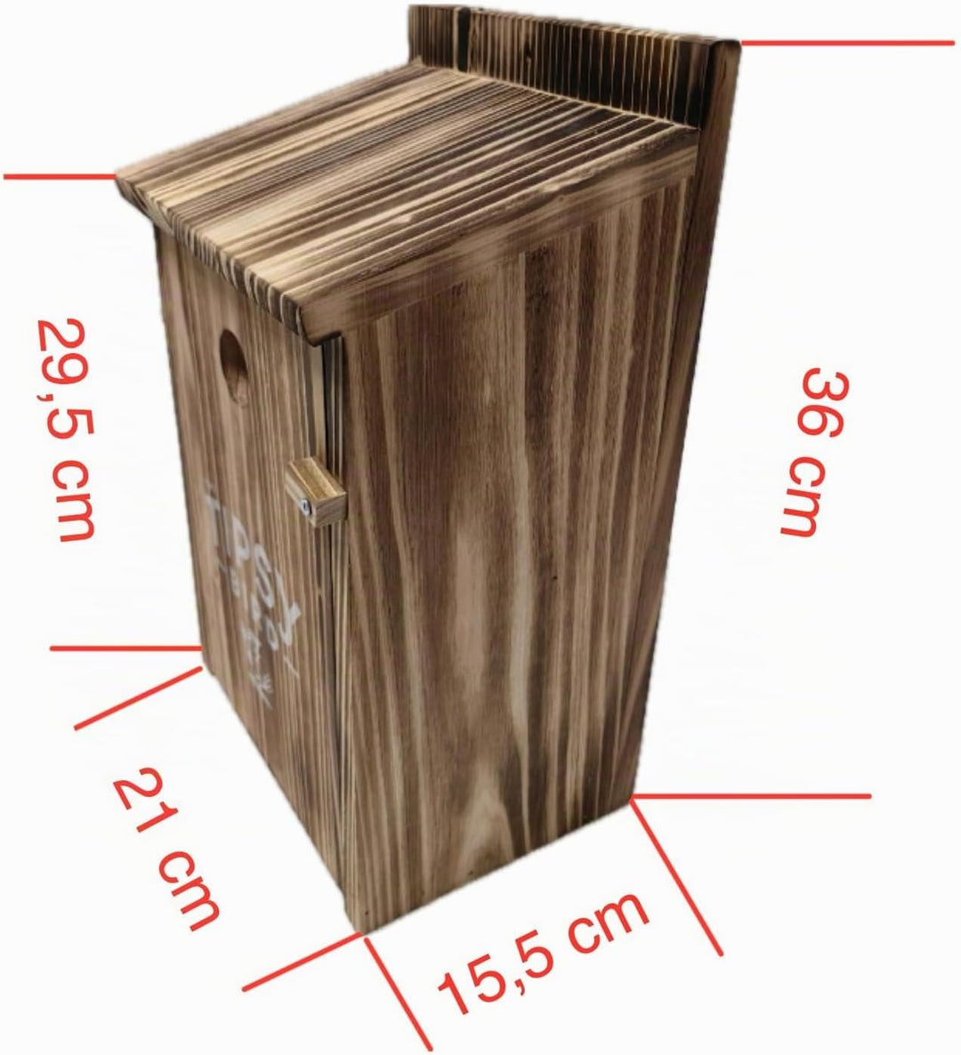 Vogelhaus Schnapsbar Holz mit Gläsern &amp; Befestigung – Lustiges Männergeschenk zum Geburtstag, Vatert