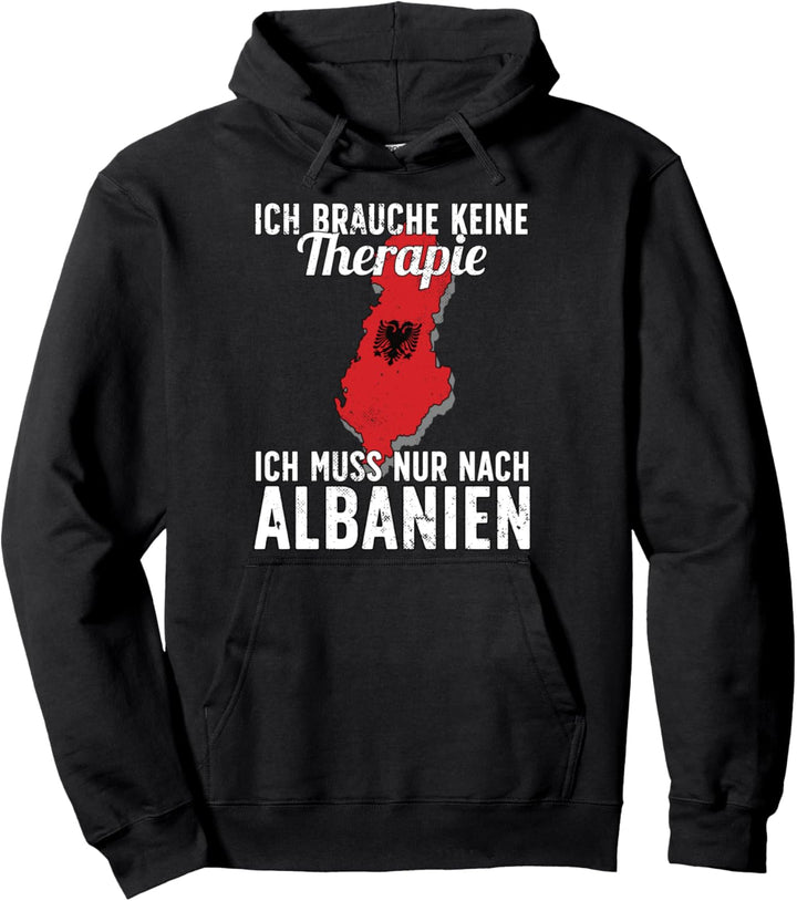 Albanische Flagge I Albanien Urlaub I Albanien Pullover Hoodie