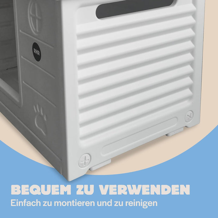 RHRQuality Katzenhaus Villa de Luxe – Für drinnen und draussen – Wetterfest und transportabel – Mit