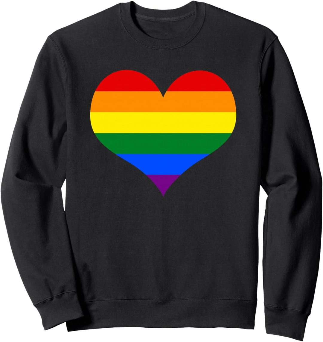 Stolz Regenbogen LGBT-Herzflagge Schwule Lesben Liebe Sweatshirt