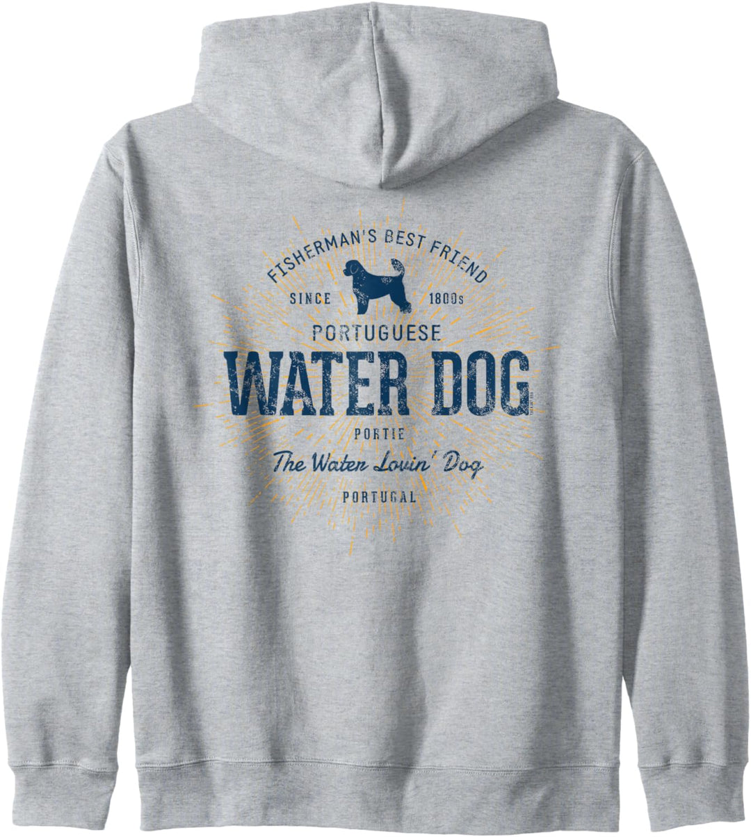 Portuguese Water Dog Vintage Portugiesischer Wasserhund Kapuzenjacke
