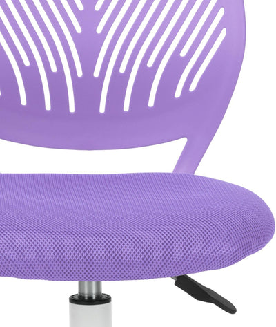 Homy Casa 2er Set Lila Schreibtischstuhl Verstellbarer Drehstuhl Bürostuhl Stoffsitz Ergonomischer A