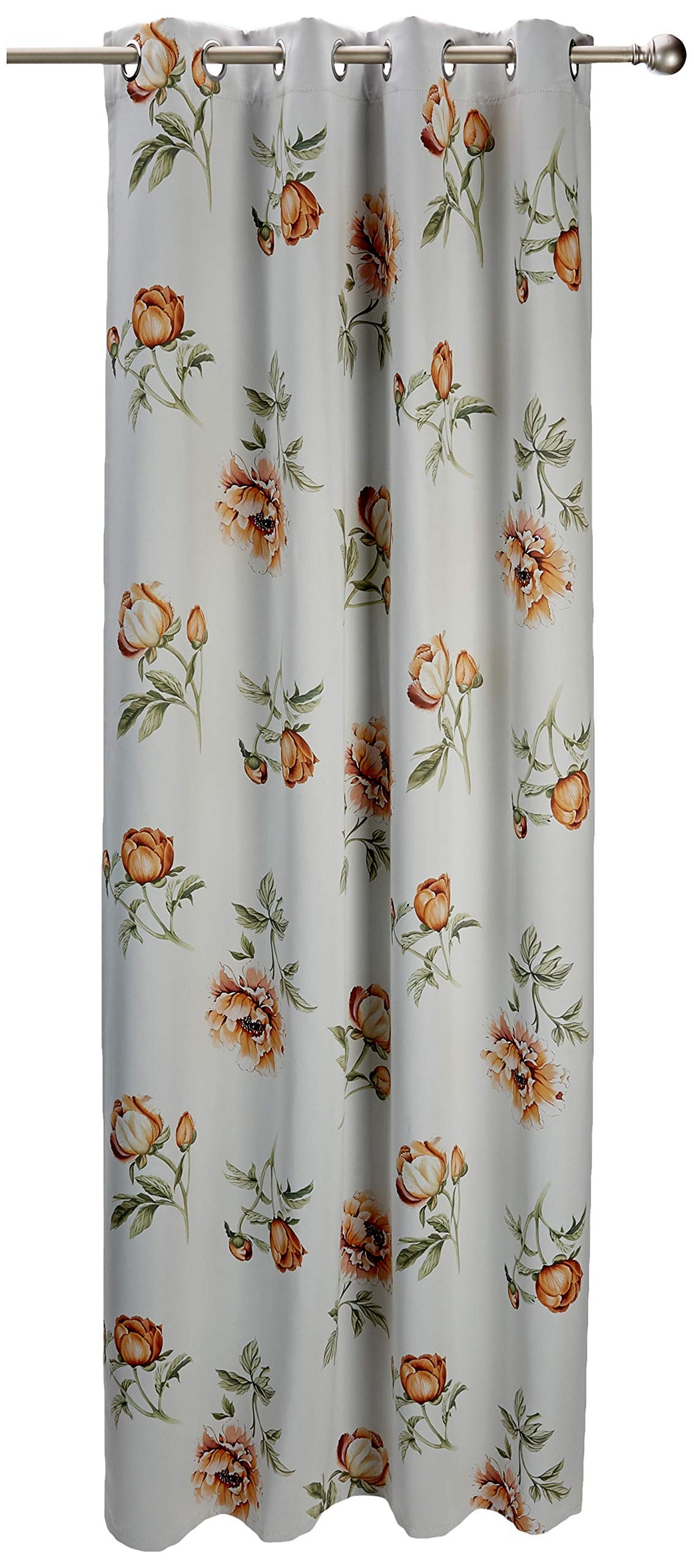 Albani Schal mit 8 Ösen/ Greta1/ 245x135 cm, Weiss, Orange
