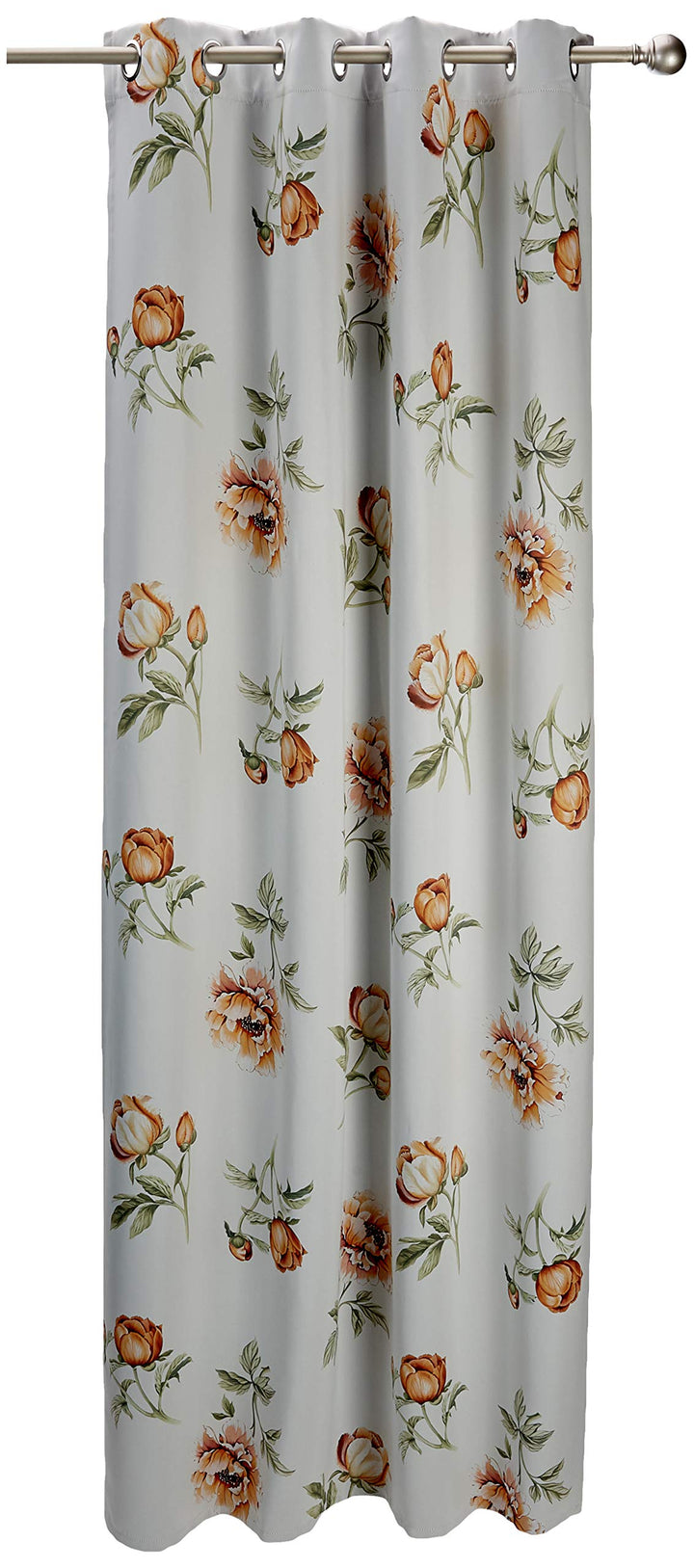 Albani Schal mit 8 Ösen/ Greta1/ 245x135 cm, Weiss, Orange