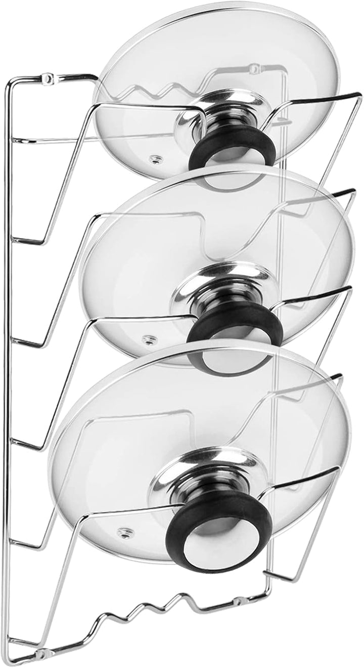 Vertikaler Topfdeckelhalter, Pfannendeckelregal für Küche, Praktischer Küchenorganizer, Aufbewahrung