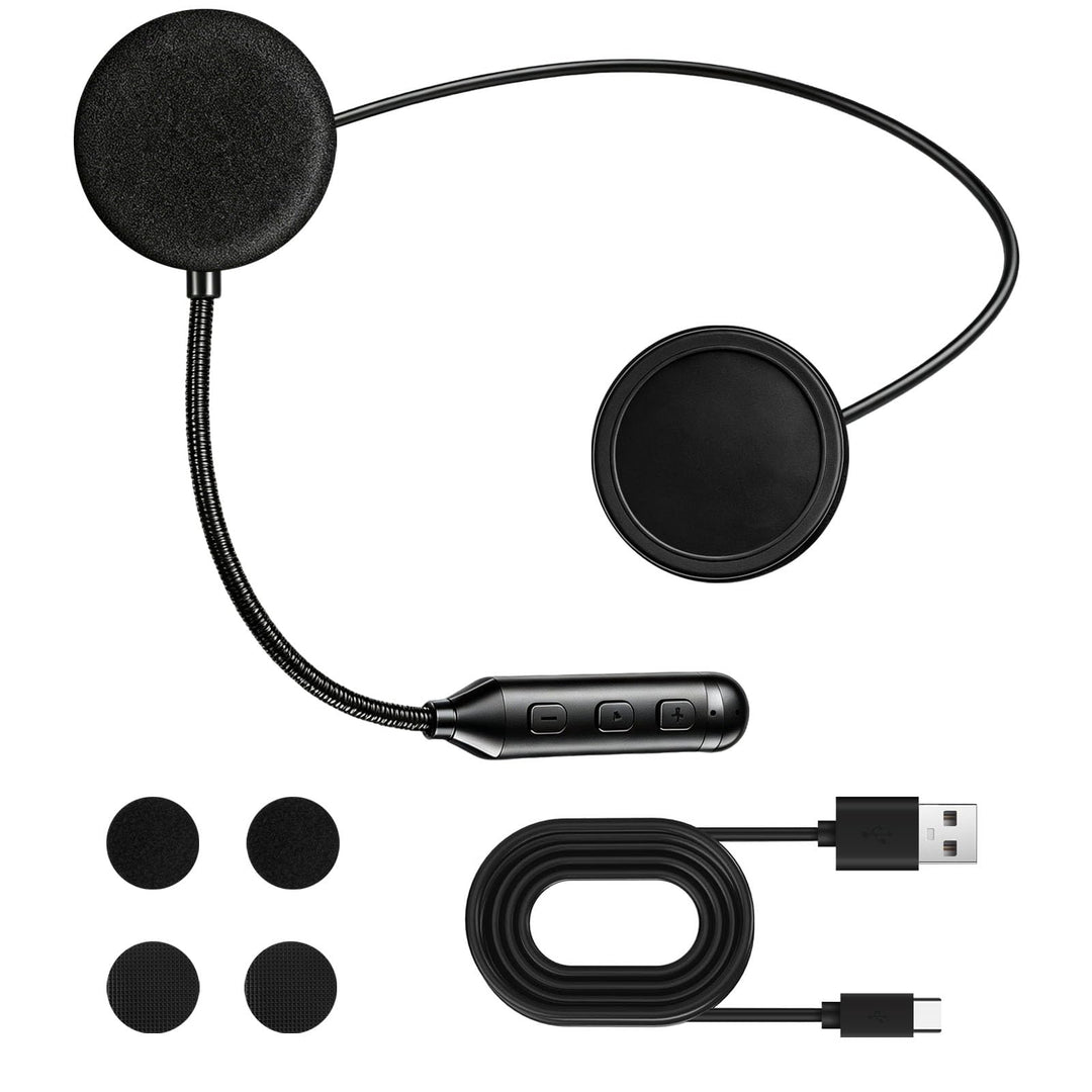 Bluetooth-Headset für Motorradhelm, Bluetooth-Kopfhörer mit 16 Std