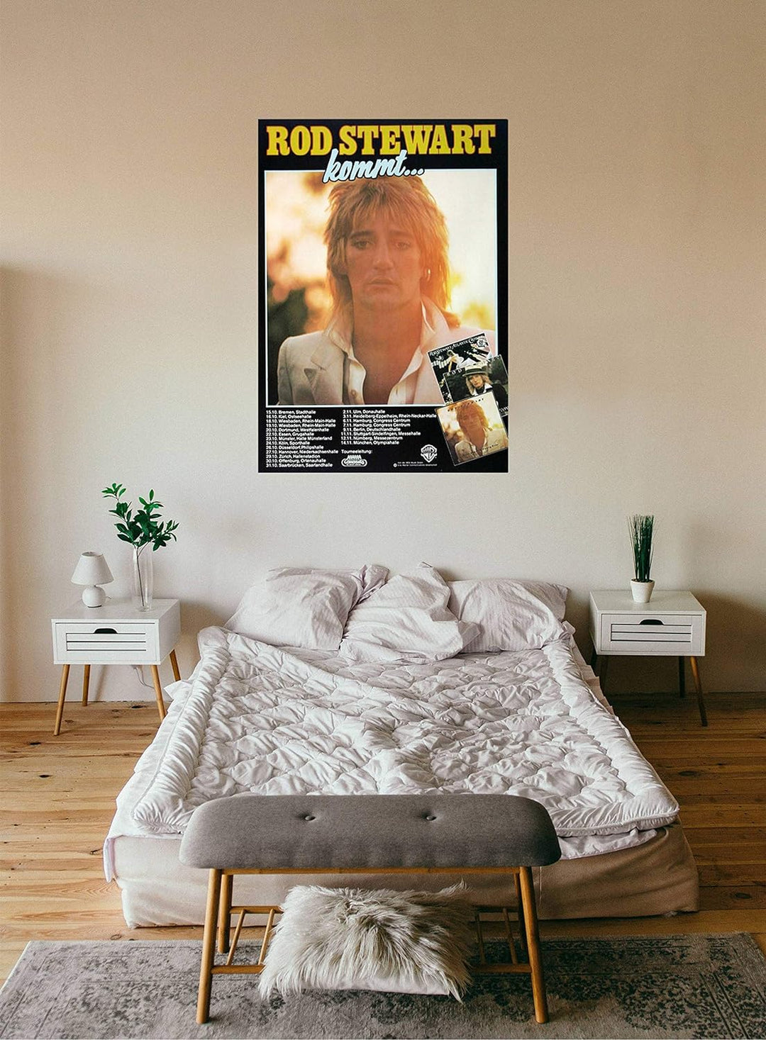 Rod Stewart & The Faces - Foot Loose, Tour 1977 » Konzertplakat/Premium Poster | Live Konzert Verans