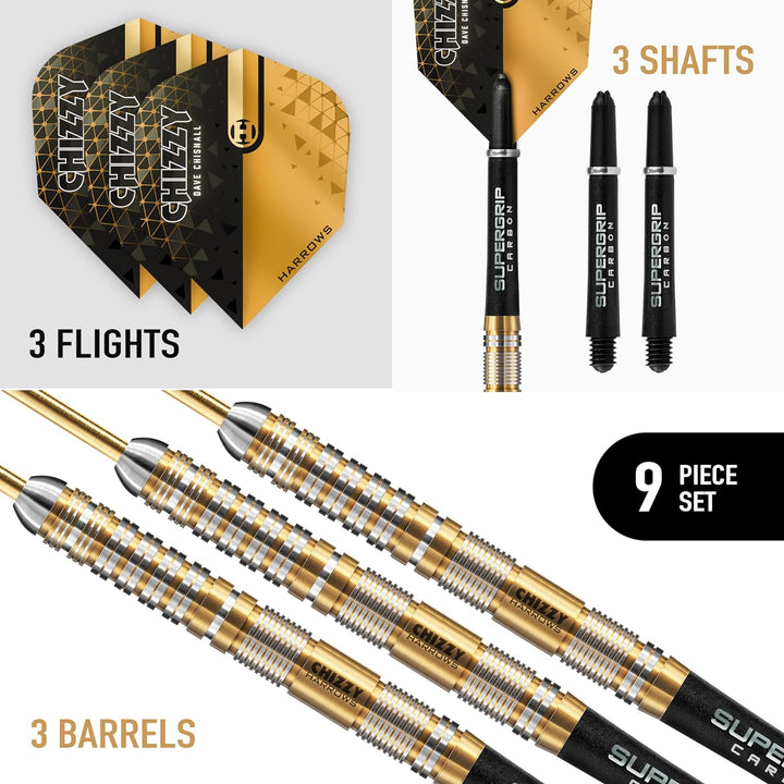 Harrows Steel Darts Dave Chisnall Chizzy Series 2 90% Tungsten Steeltip Dart Steeldart Hochwertiger
