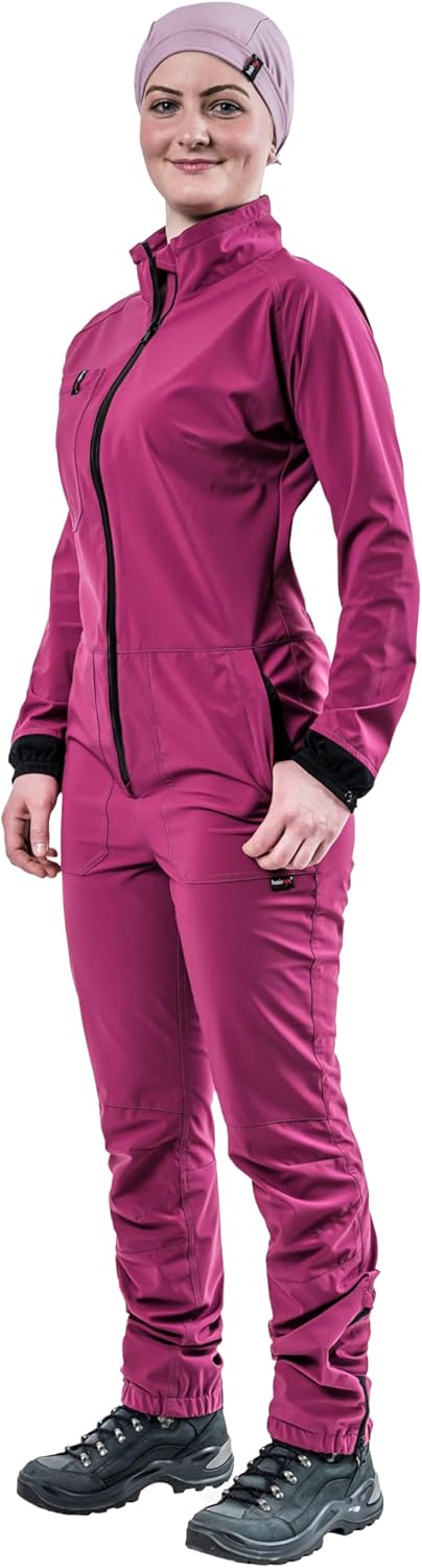 hairtex Overall Damen - Arbeitsoverall - Schützt vor Gerüchen, Wasserresistent, Atmungsaktiv M berry