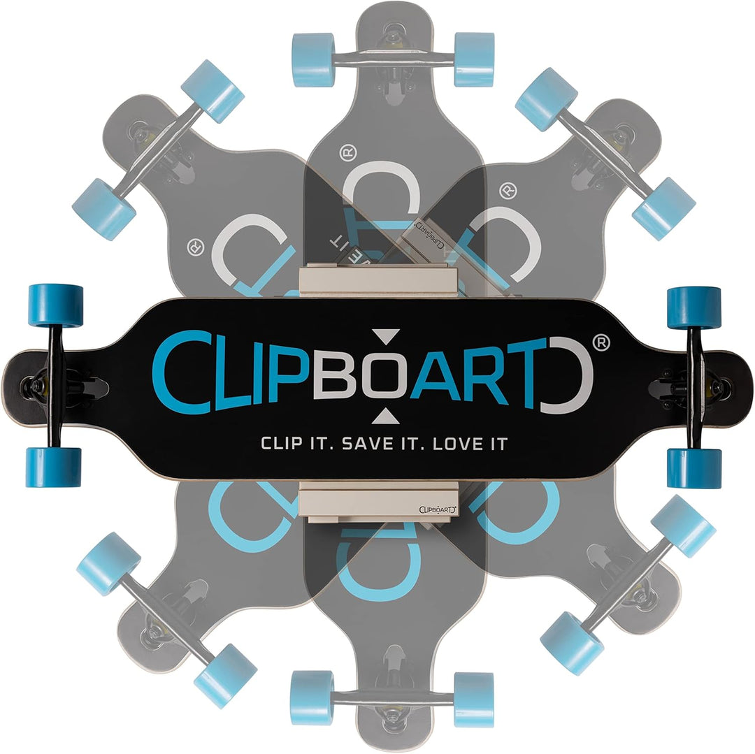 Clipboart® Standard Wandhalterung - schwarz - Halterung - Snowboard - Wakeboard - Kiteboard - Balanc
