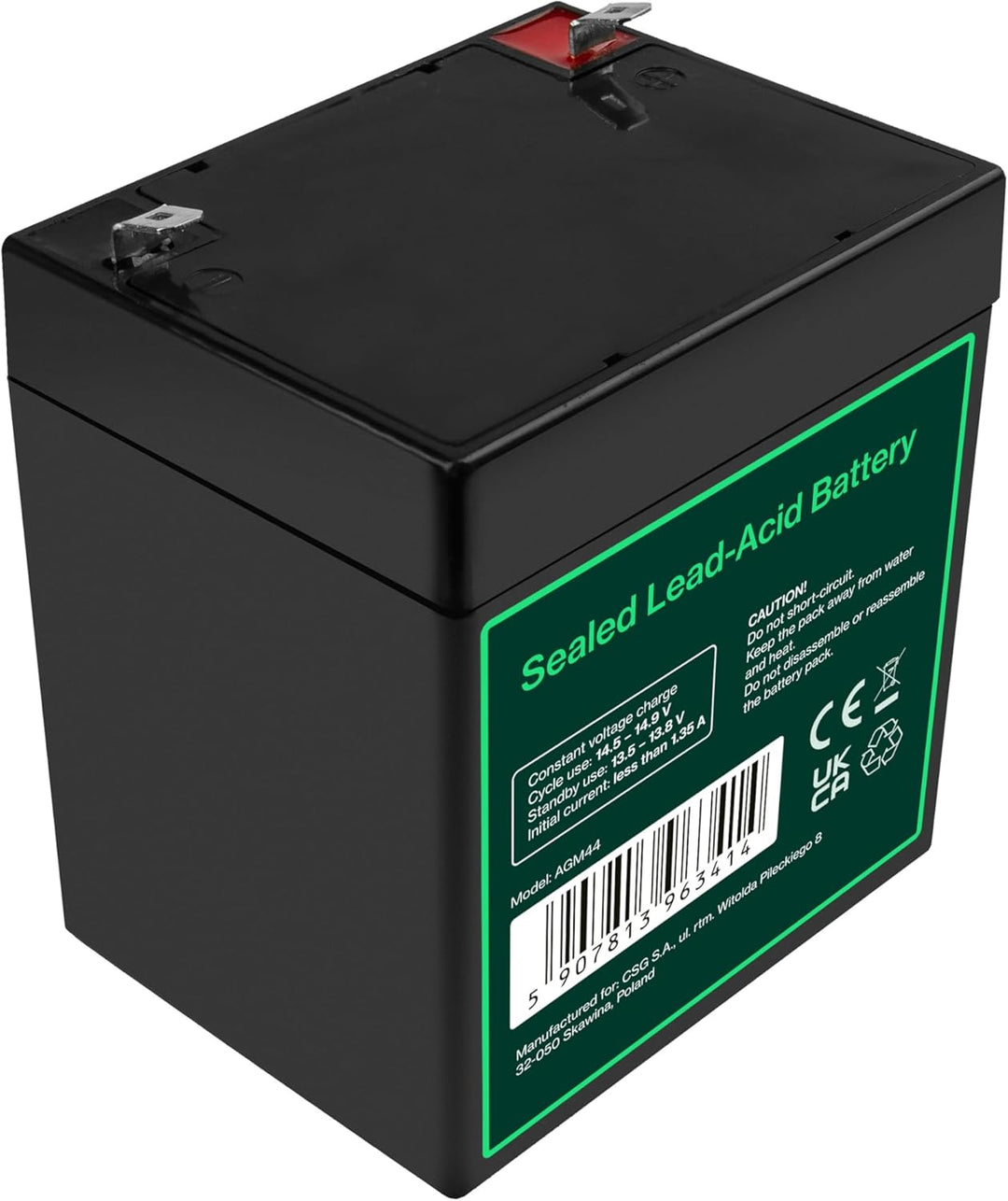 Green Cell® AGM 12V 4,5Ah Akku Vlies Batterie VRLA Blei Batterie Bleiakku Ersatzakku Akkubatterie Ve