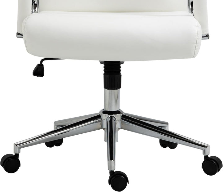 SVITA Office Comfort Bürostuhl Schreibtischstuhl Drehstuhl Chefsessel Kunstleder Weiss Weiss Kunstle