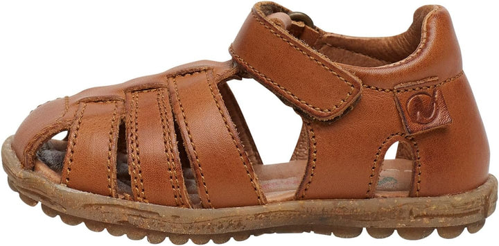 Naturino SEE-Halb geschlossene Sandalen aus laminiertem Leder-Rosa 20 EU Cognac, 20 EU Cognac