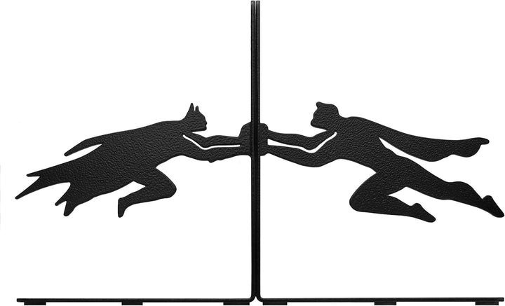 HeavenlyKraft Superhelden Dekorative Buchstützen, Buchstütze, Metall-Buchstützen, Buchstützenhalter,