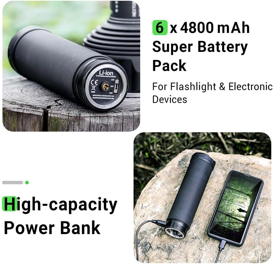 NEXTORCH Saint Torch 31 Professioneller Suchscheinwerfer mit Hochleistungsakku