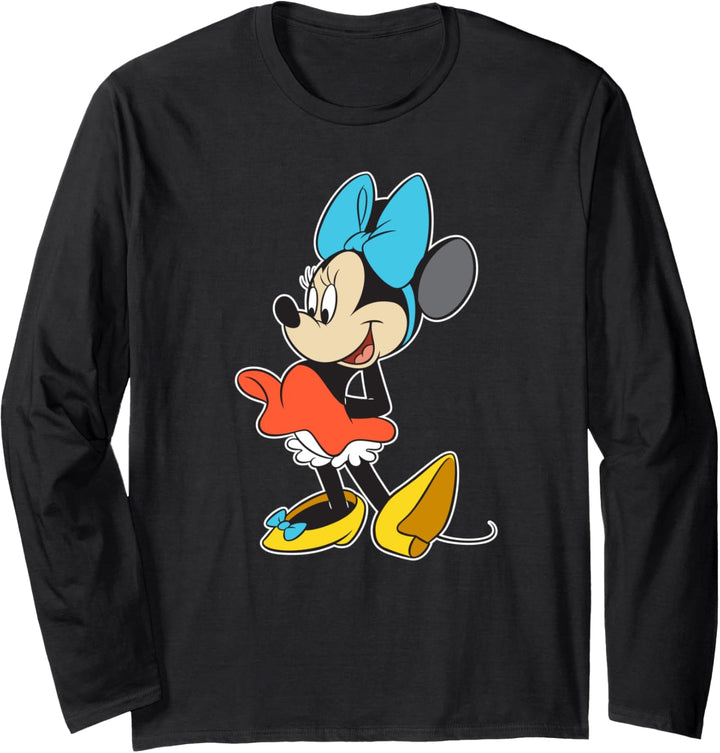 Disney Minnie Mouse with Blue Bow Langarmshirt