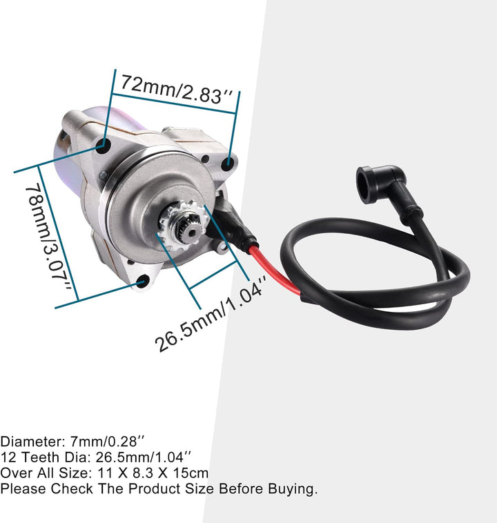 GOOFIT 3 Bolt Top Elektrostarter Ersatz für 50cc 70cc 110cc 125cc ATV Quad Dirtbike Go Karts style U