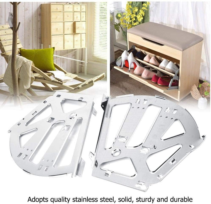 2 Stücke Edelstahl Schuhe Kabinett Scharniere, Schuhregale Lagerung Schuhe Schublade Scharnier Turin