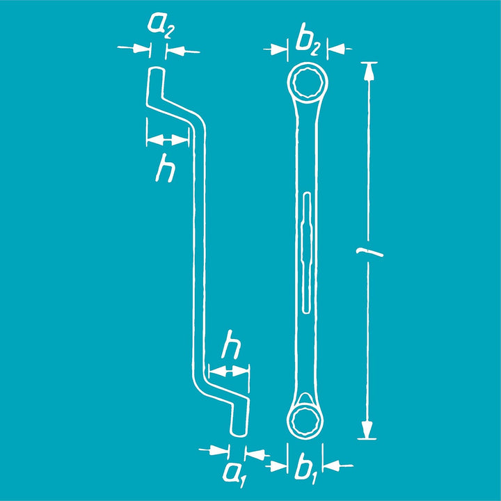 HAZET 630-14X15 Doppelringschlüssel, 630-14X15