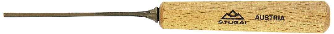 STUBAI-527102 Gerades Balleisen/Stechbeitel 2 mm | Stich 1 | einseitig geschliffen, mit Holzgriff |