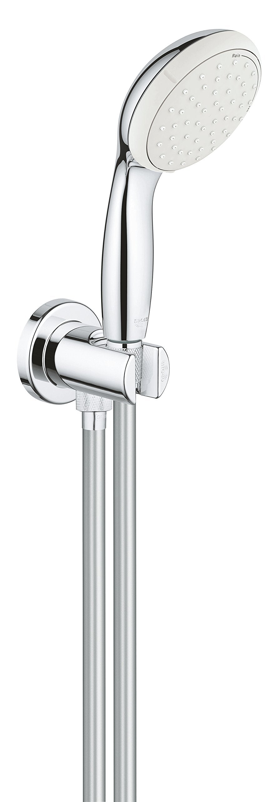 GROHE Tempesta 100 Wandhalterset (wassersparend, 2 Strahlarten, Antikalk- System, langlebig), chrom,