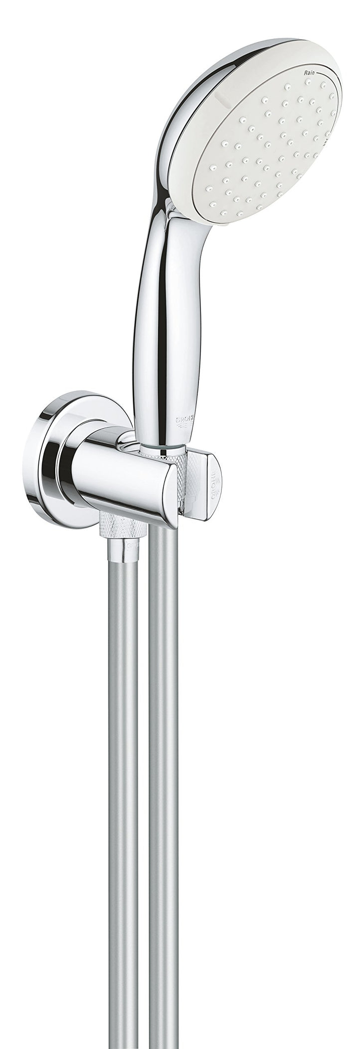 GROHE Tempesta 100 Wandhalterset (wassersparend, 2 Strahlarten, Antikalk- System, langlebig), chrom,