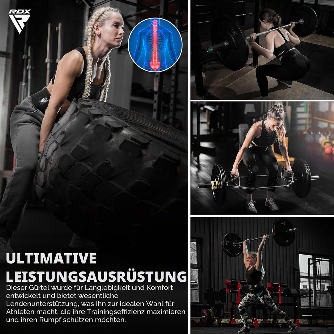 RDX 4” Gewichthebergürtel, Auto-Lock Trainingsgürtel, Powerlifting Krafttraining Bodybuilding Fitnes