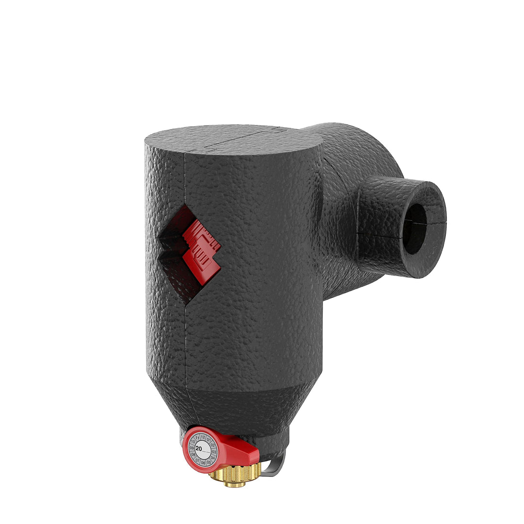 Flamco Clean Smart EcoPlus G 1 1/4" F Schlammabscheider mit EPP-Isoliermantel für Heizungs- und Kühl