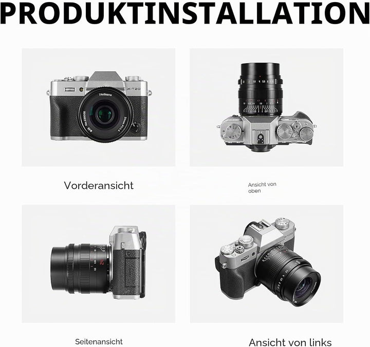 7artisans 24mm F1.4 APS-C Manual Prime Objektiv Grosse Blende für Fujifilm FX-Mount Spiegellose Kame
