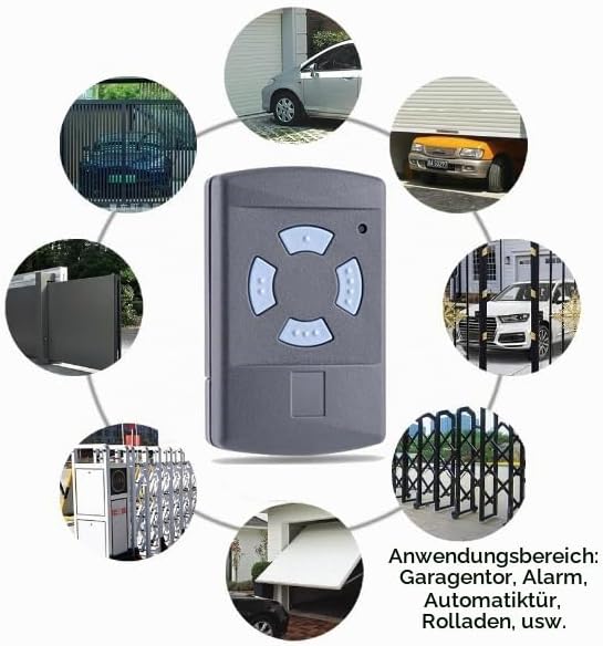 868,3 MHz Garagentoröffner, Garagentor-Fernbedienung kompatibel mit Hörmann HSM4 HSE2 HS1 HS4 HSZ1 H