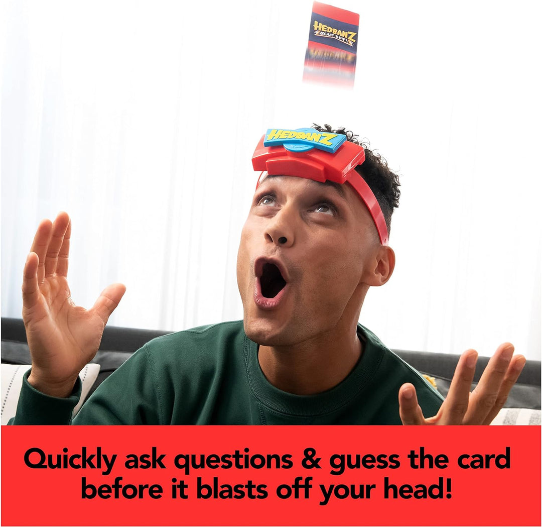 Spin Master Games 6061503 Game for and Kids Aged Over 6 Hedbanz Blastoff Spiel für Familien und Kind