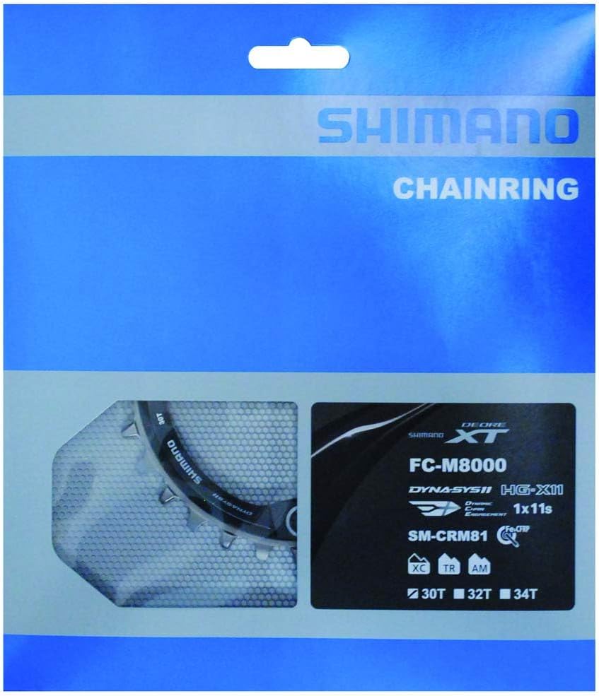 SHIMANO Unisex – Erwachsene Deore Xt Kettenblatt 32 zähne Silber, 32 zähne Silber