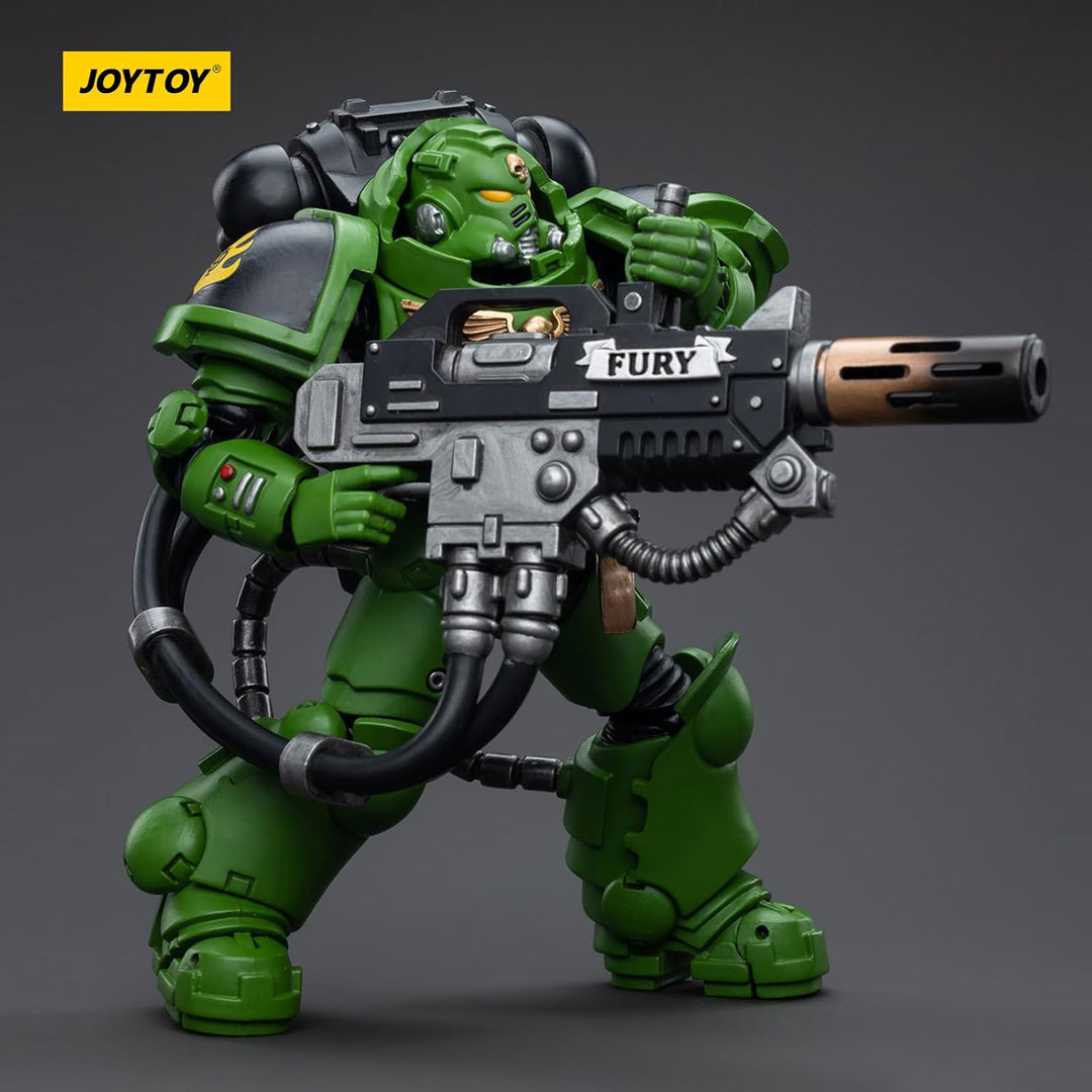 JOYTOY Warhammer 40K Salamanders Eradicators Sergeant Bragar 1/18 Action Figur，Sammeln Und Zeigen Mo