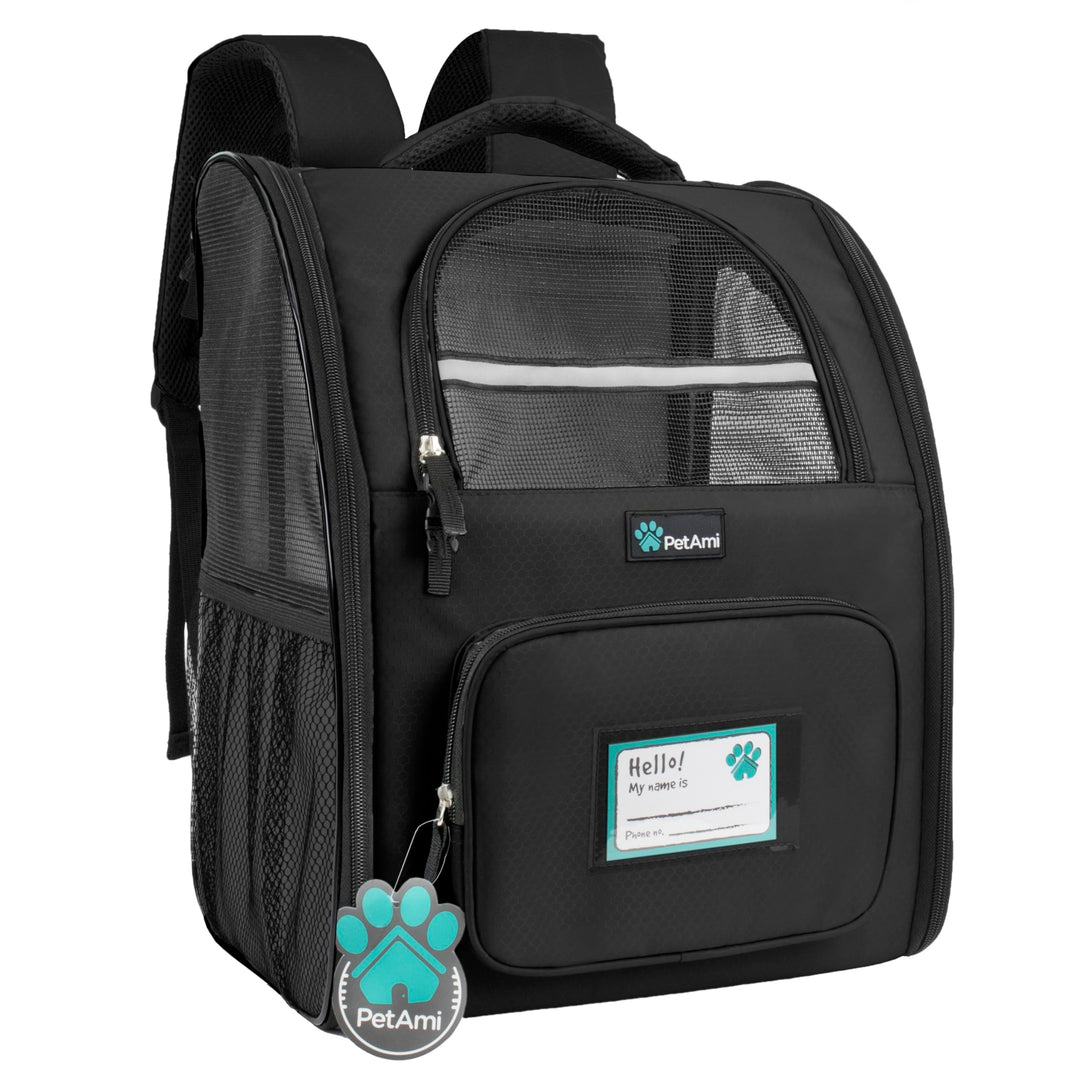 PetAmi Hunderucksack für kleine und grosse Katze, Haustier, Welpen, belüfteter Haustier-Wanderrucksa