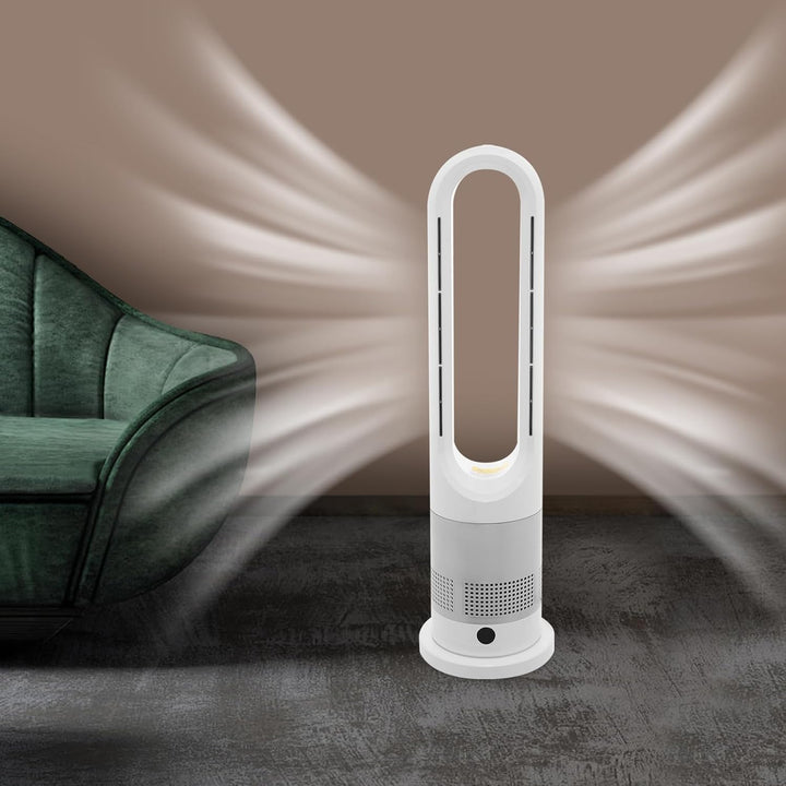 Turmventilator, rotorloser Ventilator mit Fernbedienung, mit Kühlung und Heizen, Turmventilator sehr