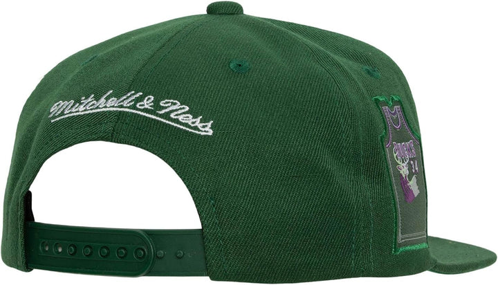 Mitchell & Ness Snapback Cap - Jersey Love Milwaukee Bucks